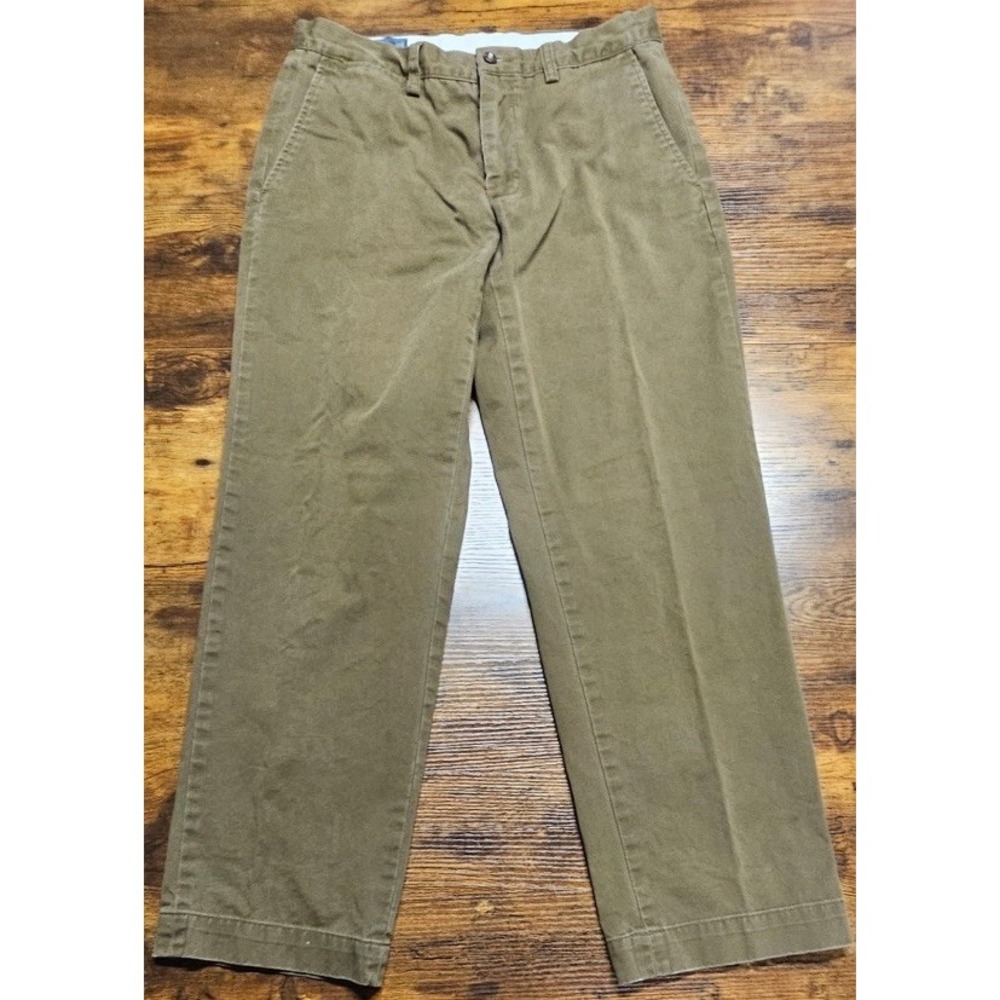 Polo Ralph Lauren Preston Green Pant 100% Cotton Men's Size 32x29 VTG